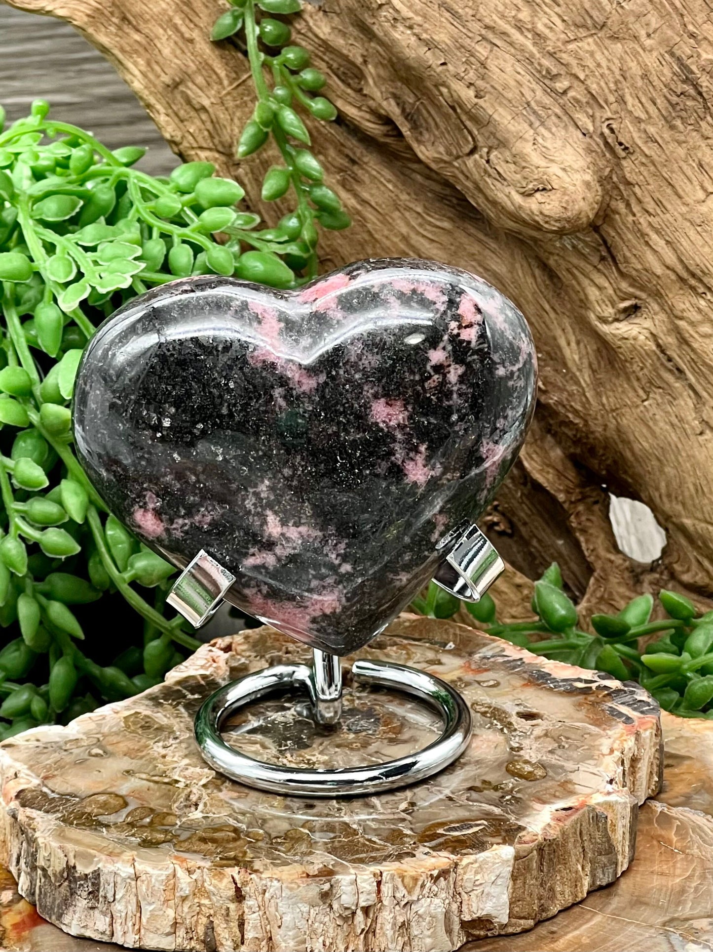 Rhodonite Heart