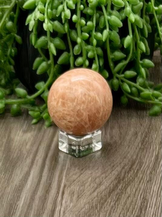 Peach Moonstone Sphere