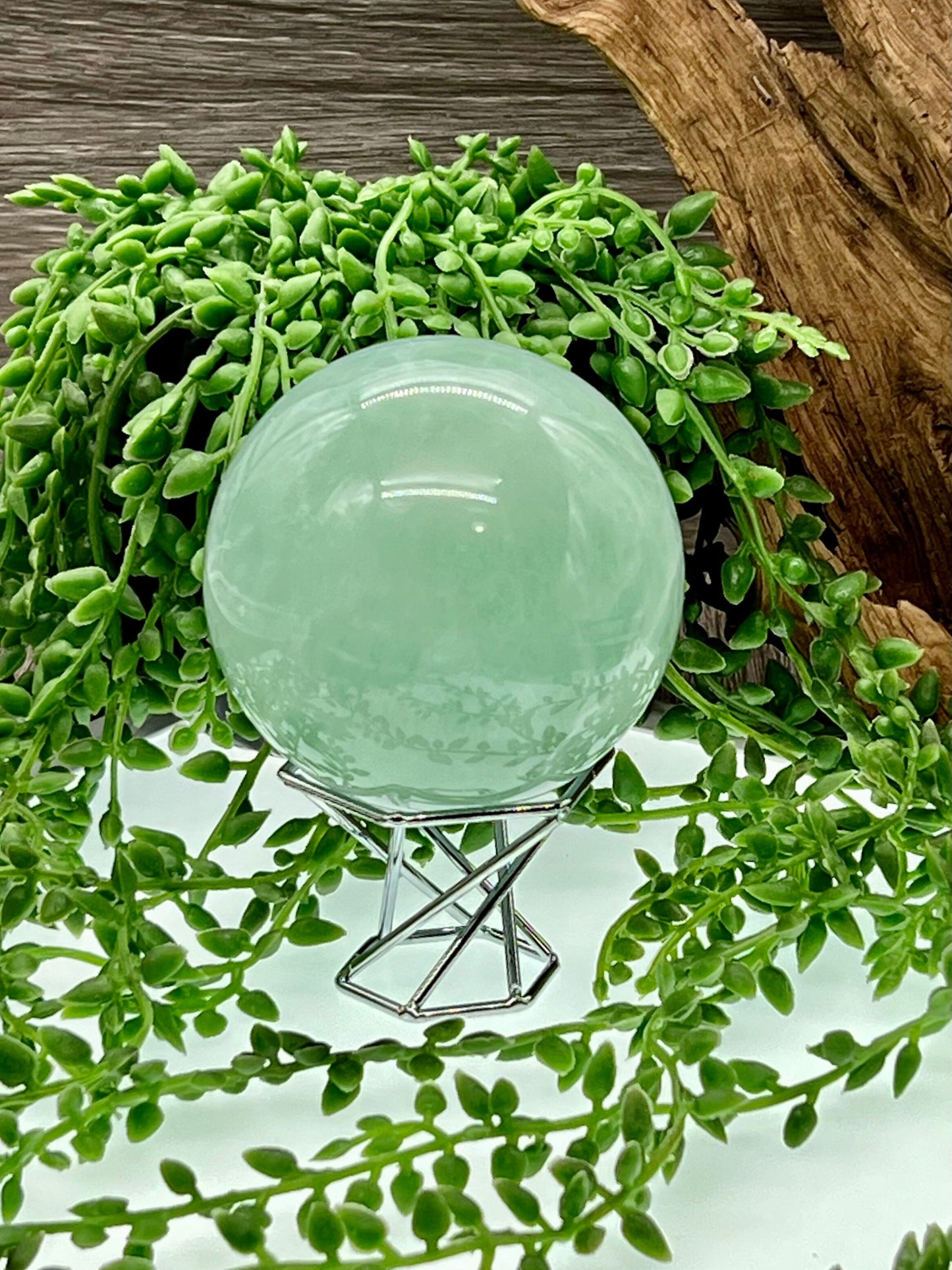 Green Fluorite Sphere