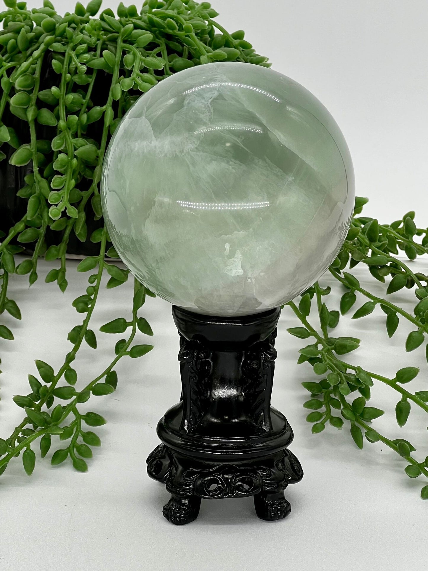 Green Fluorite Sphere