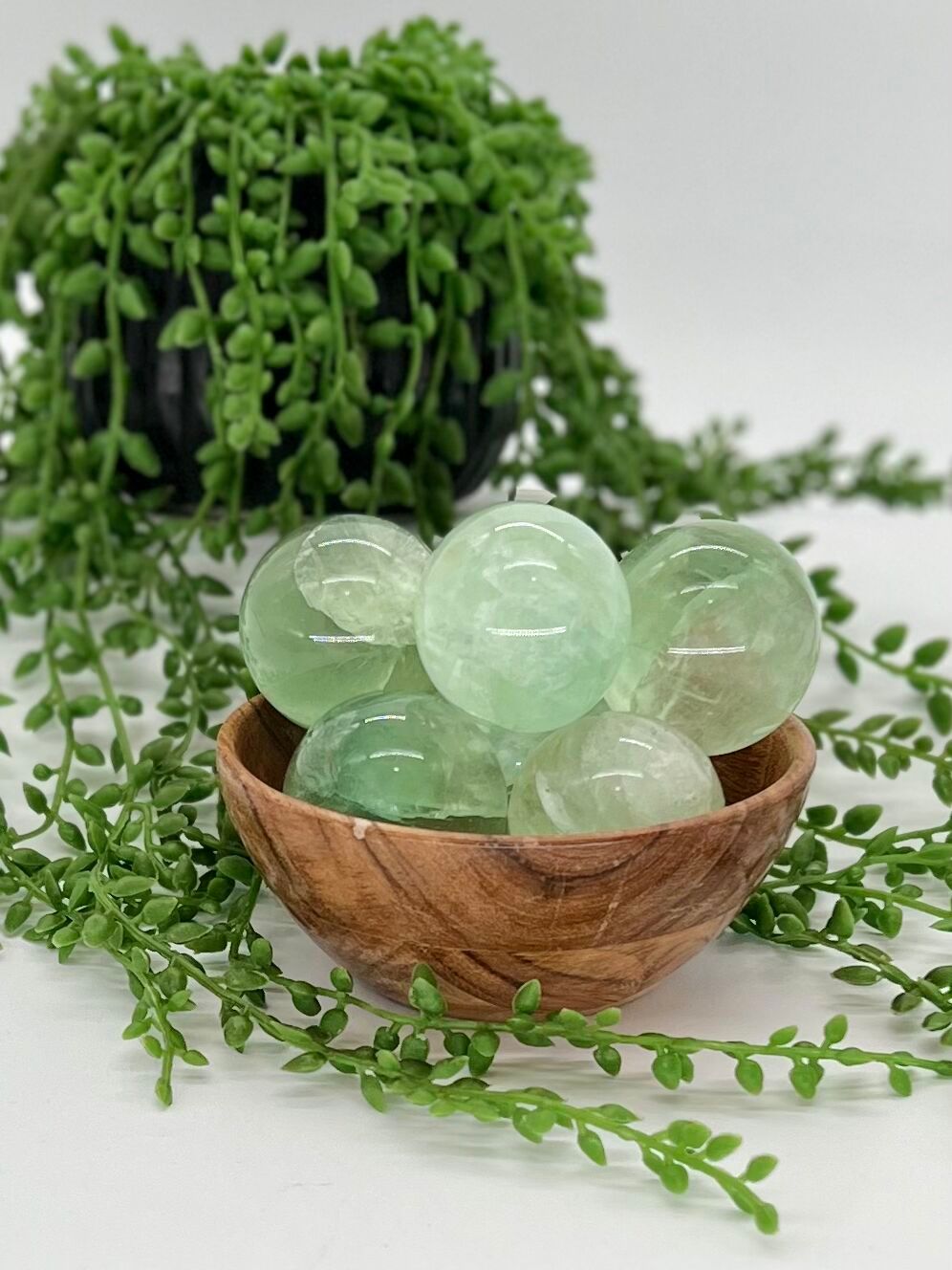 Green Fluorite Sphere