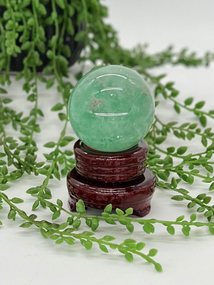 Green Fluorite Sphere