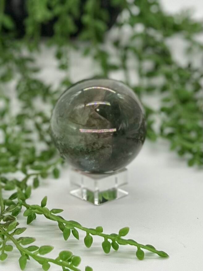 Green Fluorite Sphere